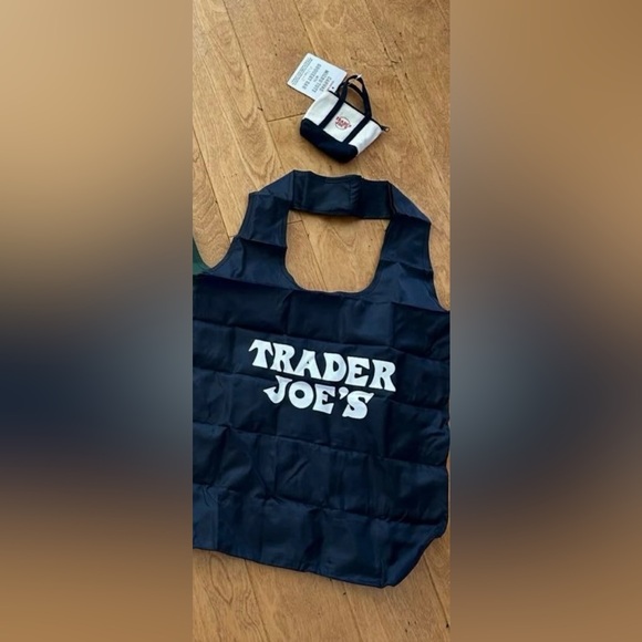 Trader Joe's BLUE Micro Mini Tote Bag - Picture 2 of 2